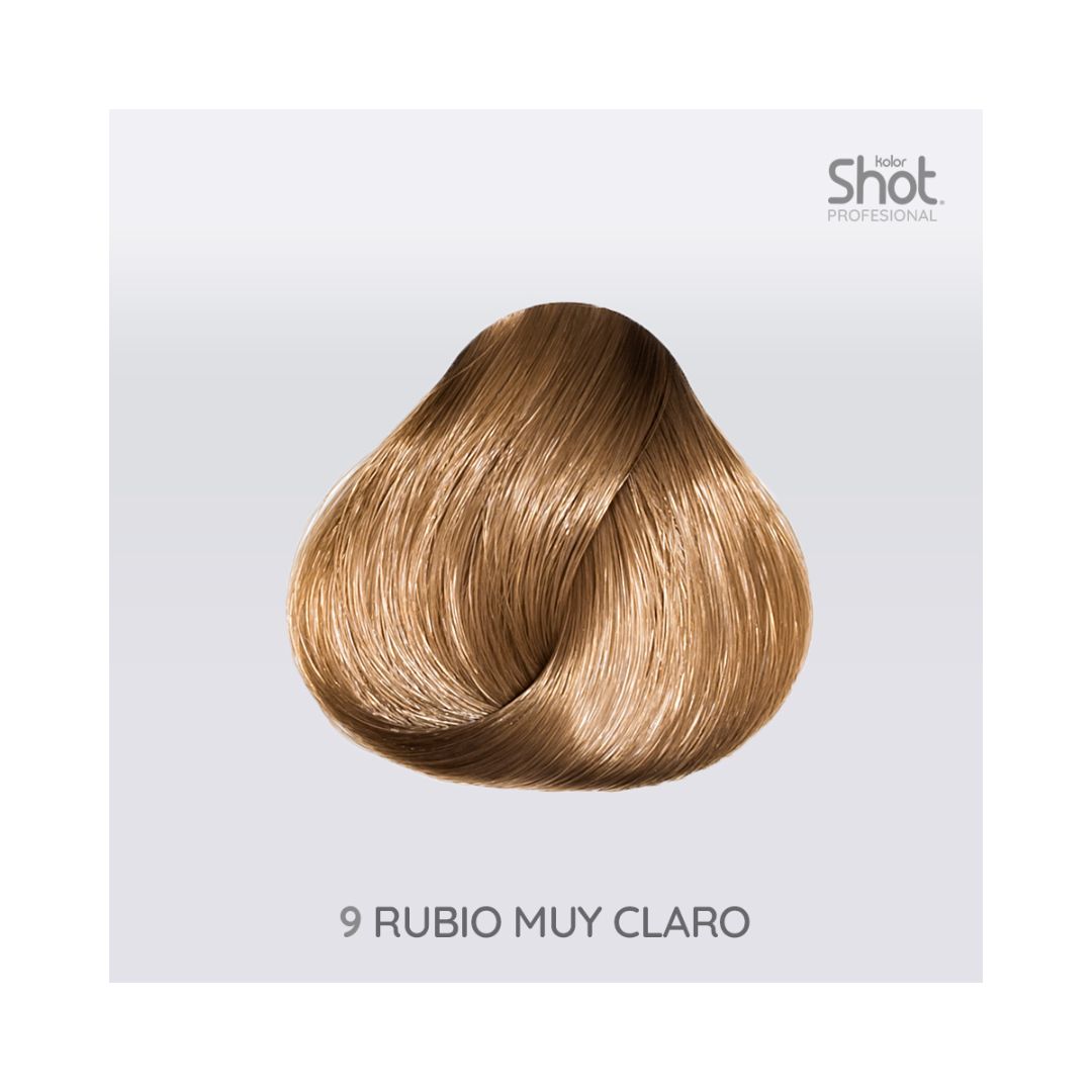 Tinte 9 Rubio Muy Claro Intenso Kolor Shot 90 Gr .