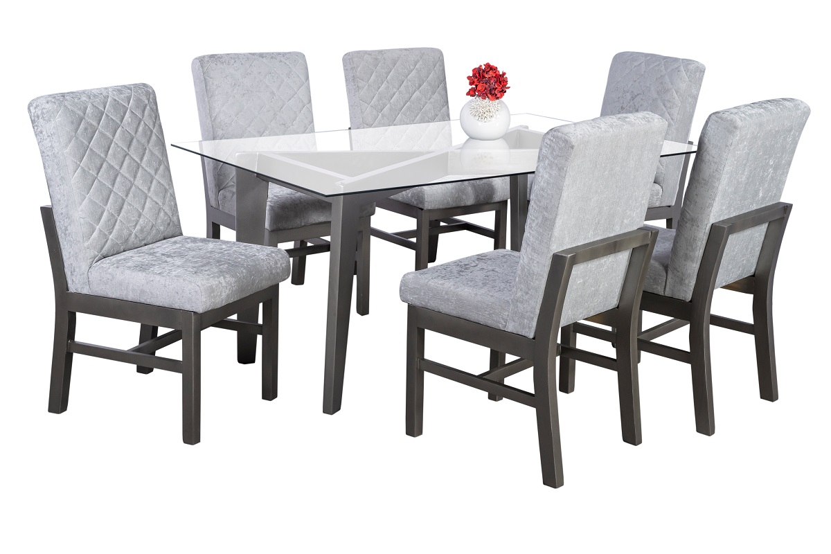 COMEDOR GIRONA 6 SILLA EN MADERA COLOR GRIS