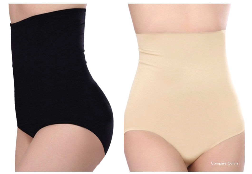 Paquete de 2 Faja Tipo Pantaleta Calzón Sin Costuras Invisibles Tatys Fashion 1 Nude y 1 Negra