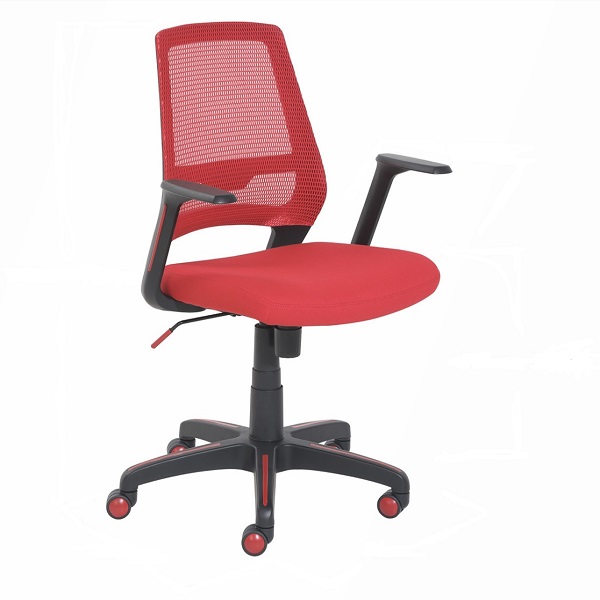 Silla Giratoria para oficina(ROJA)