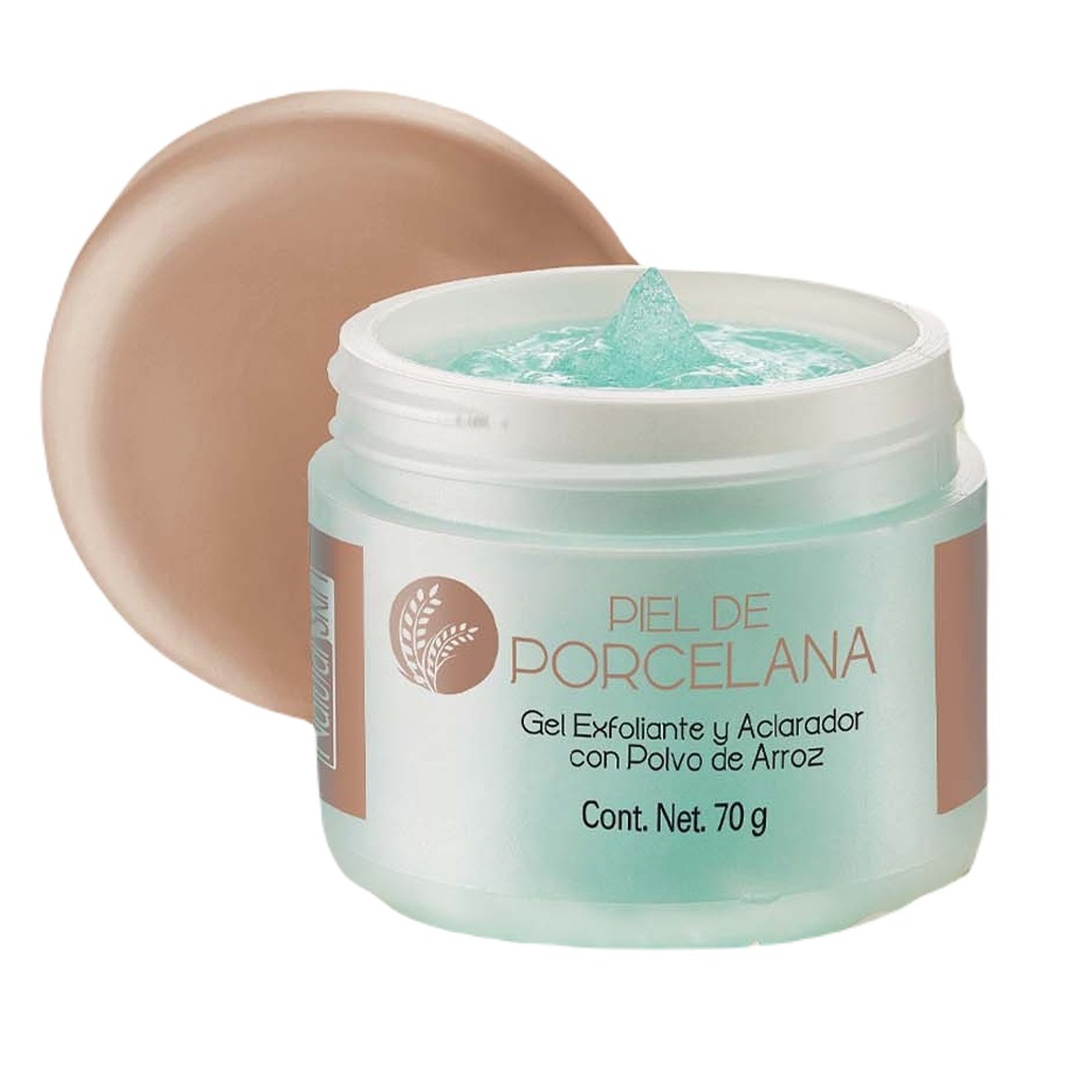 Gel Exfoliante Y Aclarador Con Polvo De Arroz Natural Skin Arabela