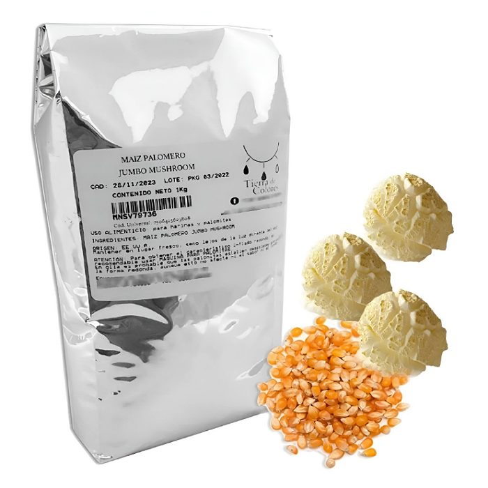 Maiz Palomero Mushroom Jumbo 1 Kg Palomitas Gigante Pop Corn