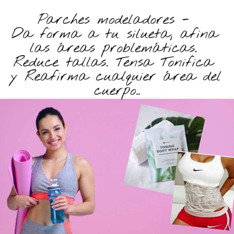 TONING BODY WRAP 33G PARCHES PACK TE VERDE GUARANA 