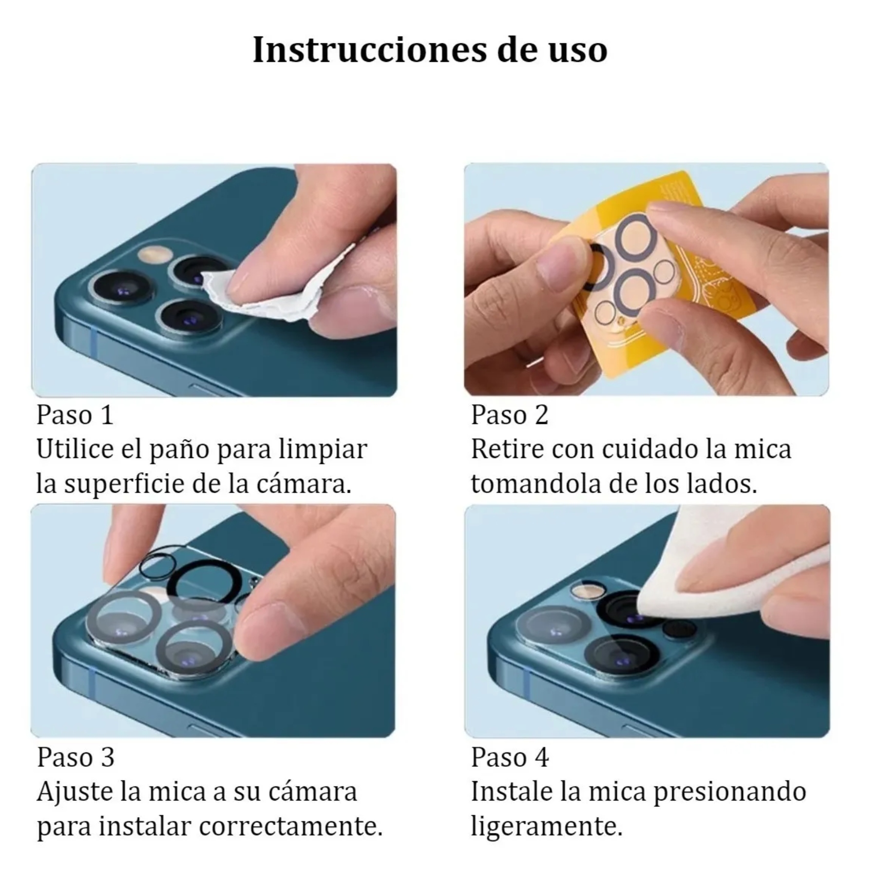 Anillo Protector Cámara Compatible Con iPhone 11 12 Y 13