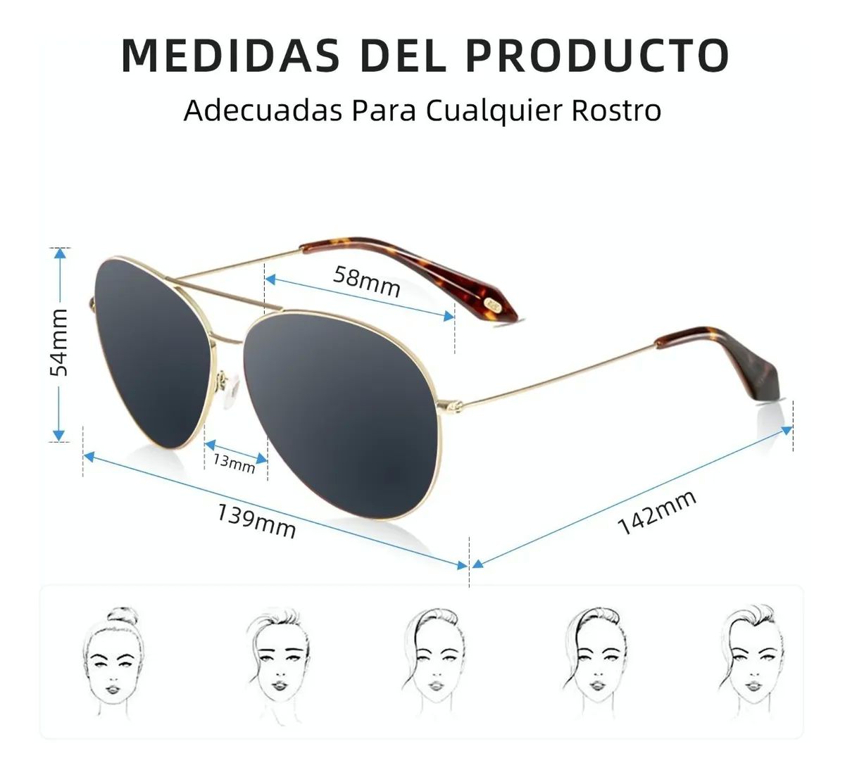 Lentes De Sol Dama Polarizados