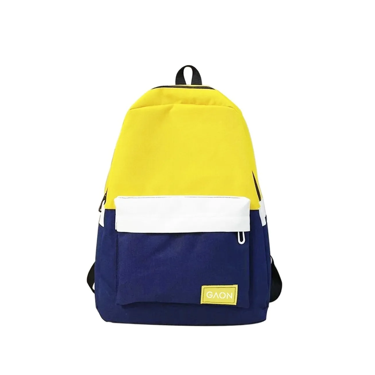 Mochila Backpack Juvenil Unisex Amarillo con Azul