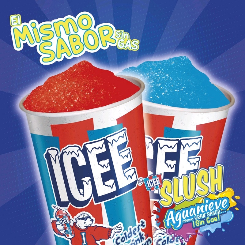 Bebida Icee Slush Sabor Ponche De Frutas Y Mora Azul  177 ml