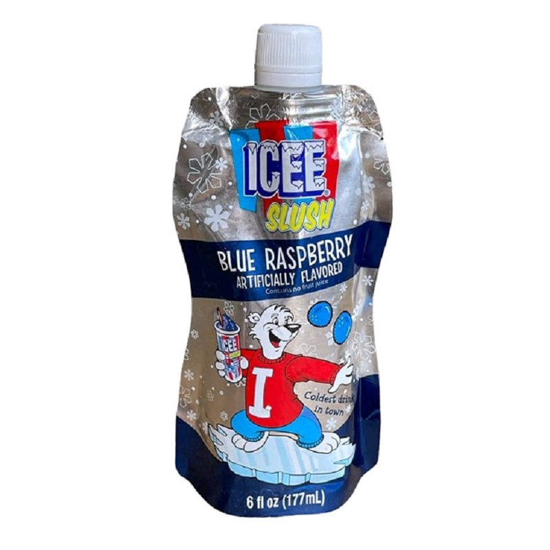 Bebida Icee Slush Sabor Ponche De Frutas Y Mora Azul  177 ml