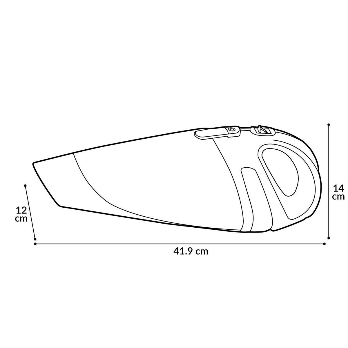 Aspiradora Manual 400 W Filtro Tela Koblenz HV-120 KG3 A WT