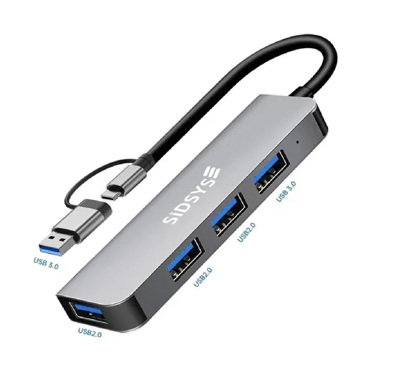Usb Adaptador Para Laptop 4 puertos  Usb 3.0 Tipo C 5gbps