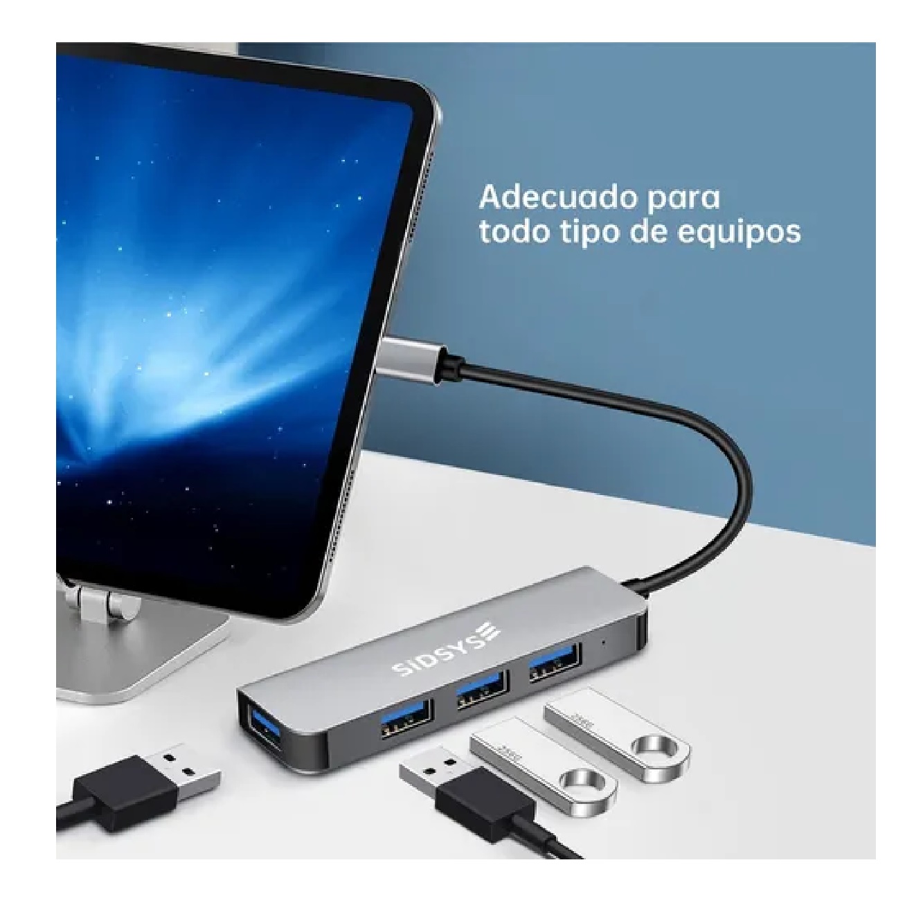 Usb Adaptador Para Laptop 4 puertos  Usb 3.0 Tipo C 5gbps