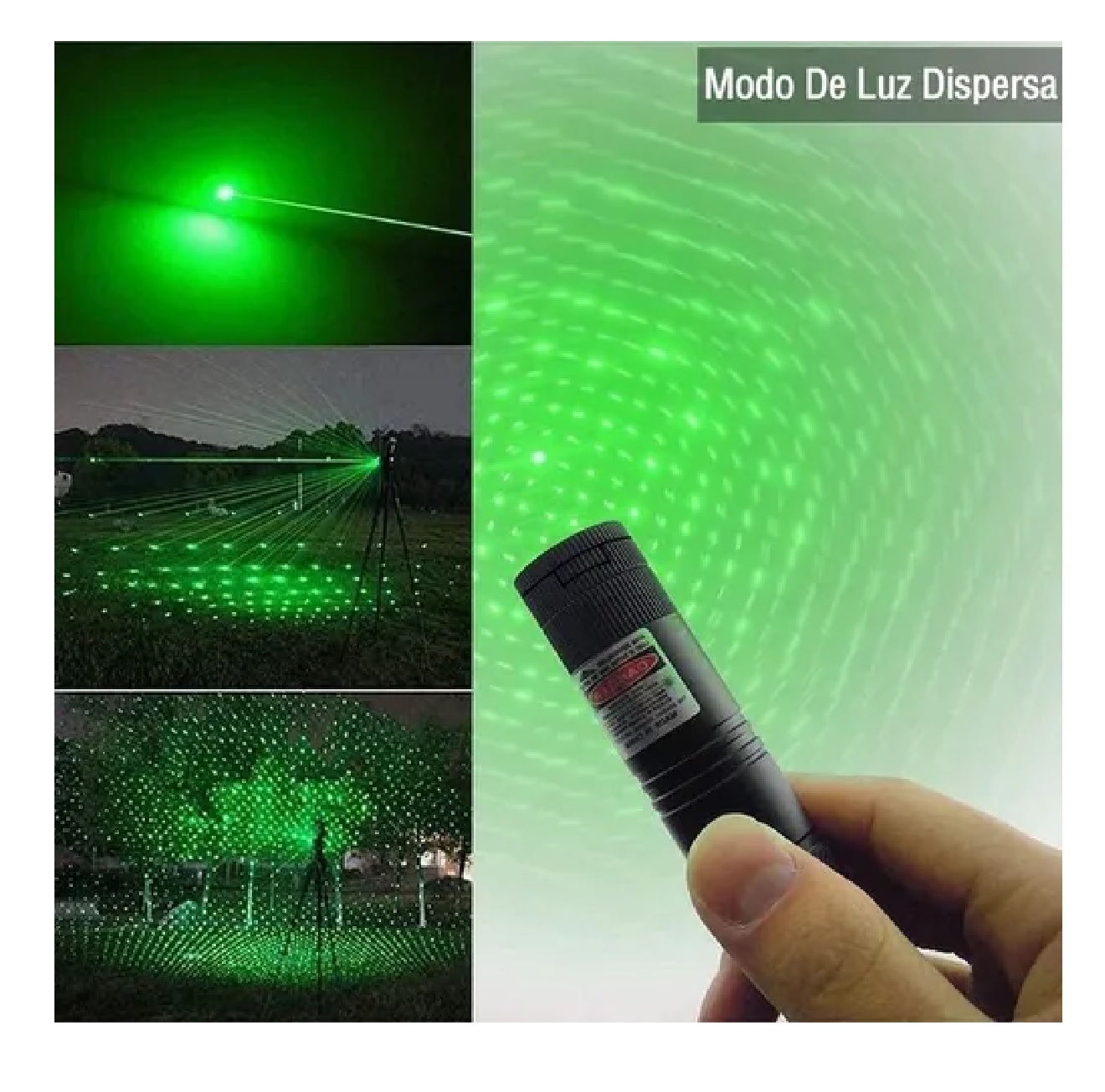 Usb Patrón Puntero Láser Recargable Verde