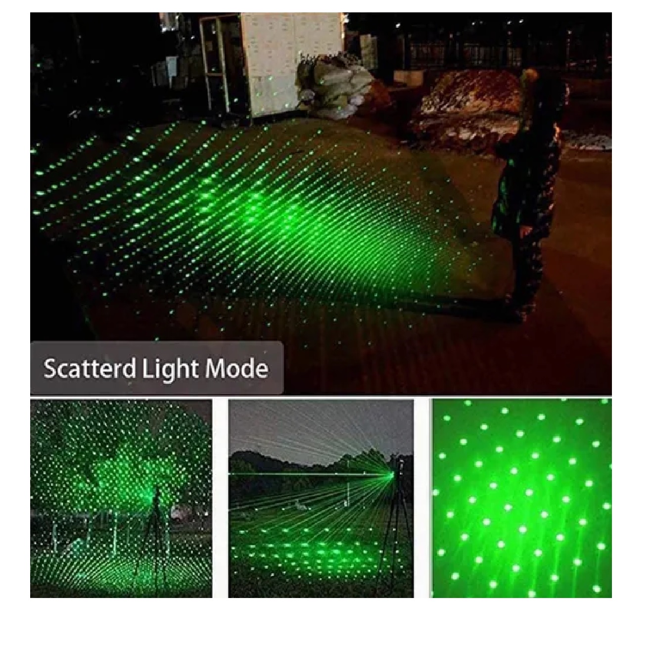 Usb Patrón Puntero Láser Recargable Verde