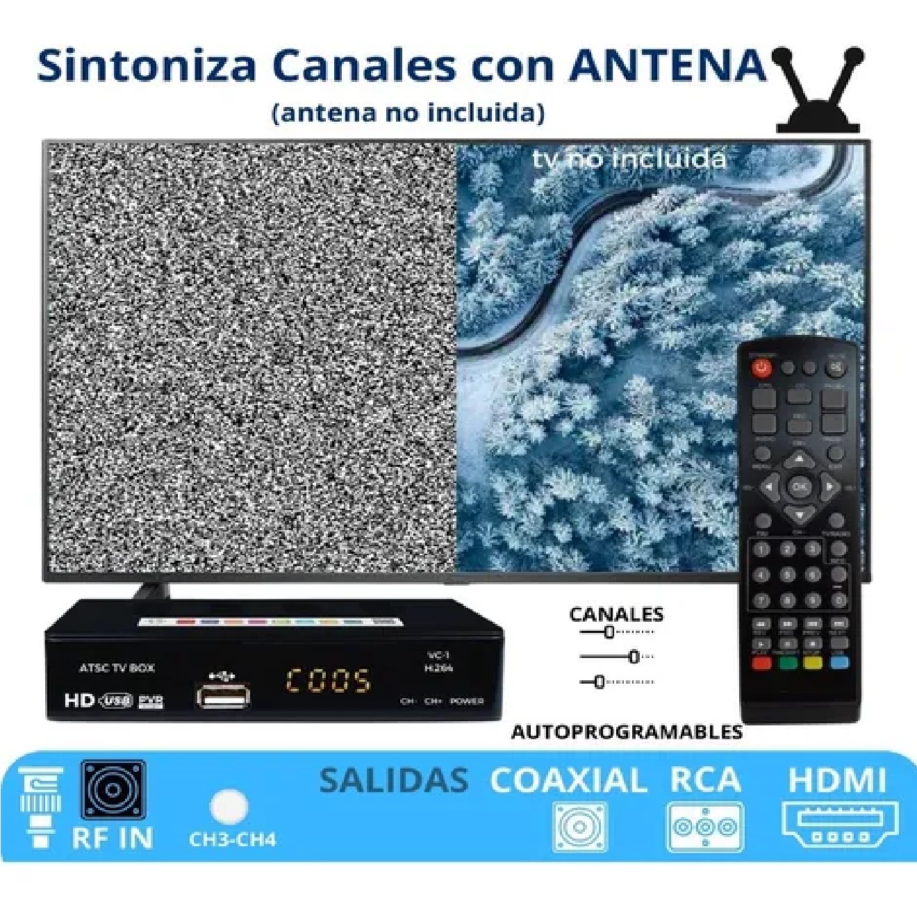 Decodificador Convertidor Digital Señal Analoga Hd