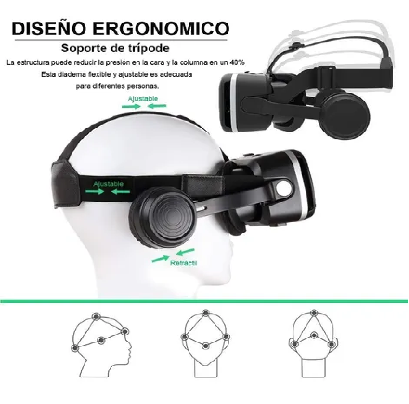 Lente De Realidad Virtual 3d Para Móvil 4.7-6.53