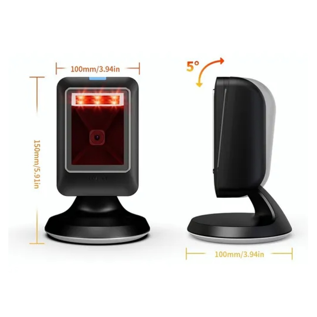 Lector De Código De Barras Omnidireccional 1d/2d/qr Con Usb