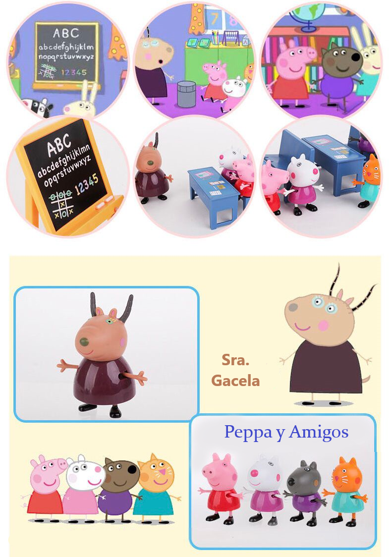 EL COLE Pequeña Cerdita Classroom Juego Escolar 25 Pcs/set