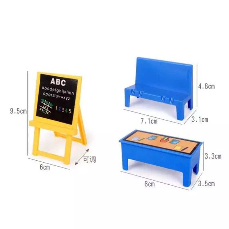 EL COLE Pequeña Cerdita Classroom Juego Escolar 25 Pcs/set