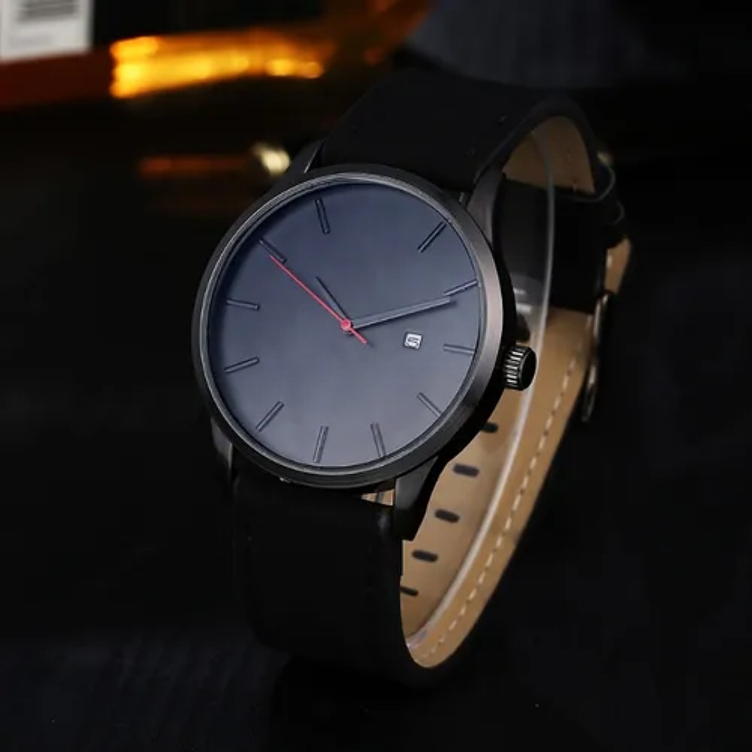 Reloj Casual Y Elegante Color Negro Para Hombre