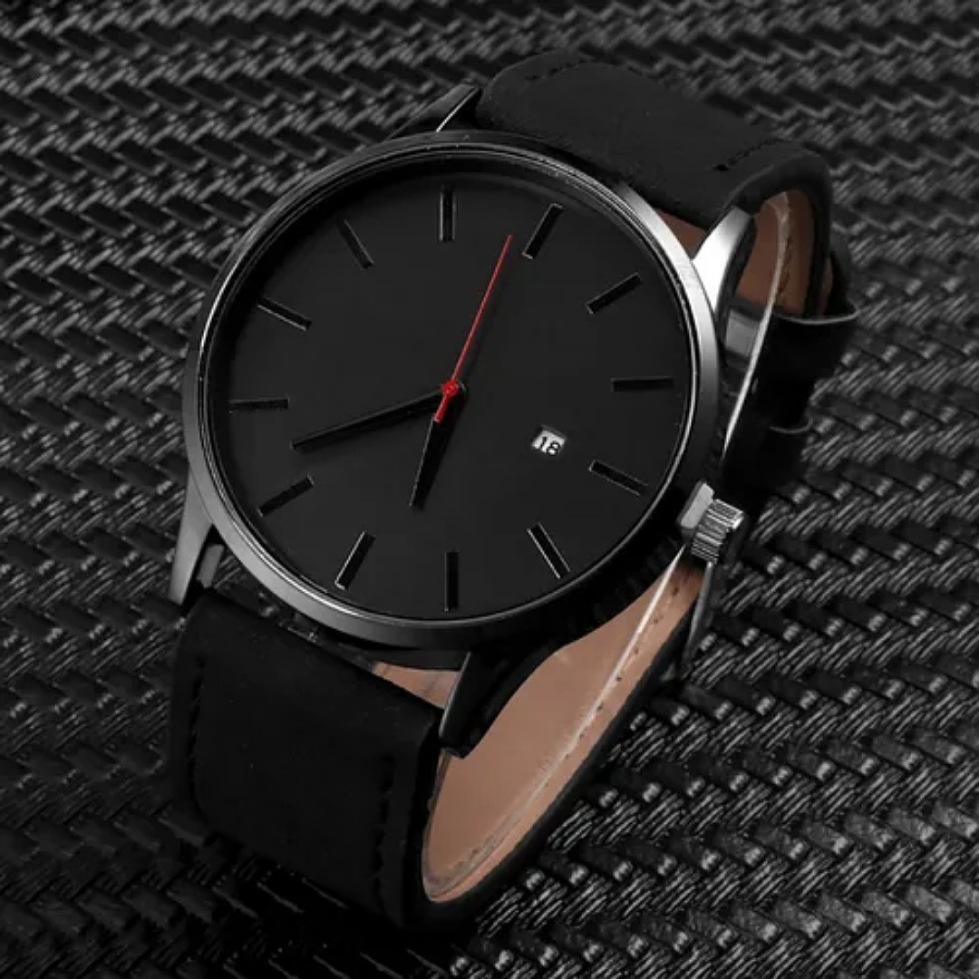 Reloj Casual Y Elegante Color Negro Para Hombre