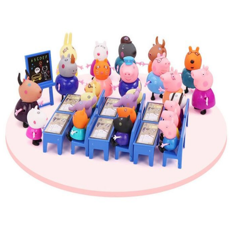 EL COLE Pequeña Cerdita Classroom Juego Escolar 25 Pcs/set