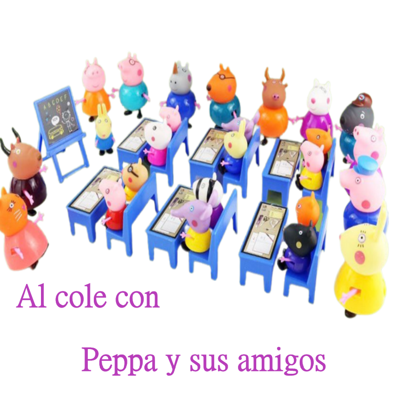 EL COLE Pequeña Cerdita Classroom Juego Escolar 25 Pcs/set