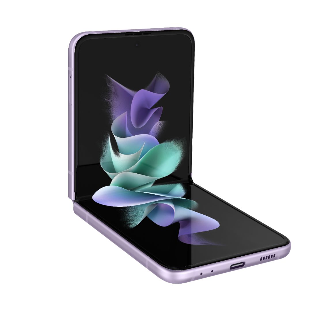 Galaxy Z Flip 3 128GB Morado Reacondicionado Grado A + Mini Bocina.