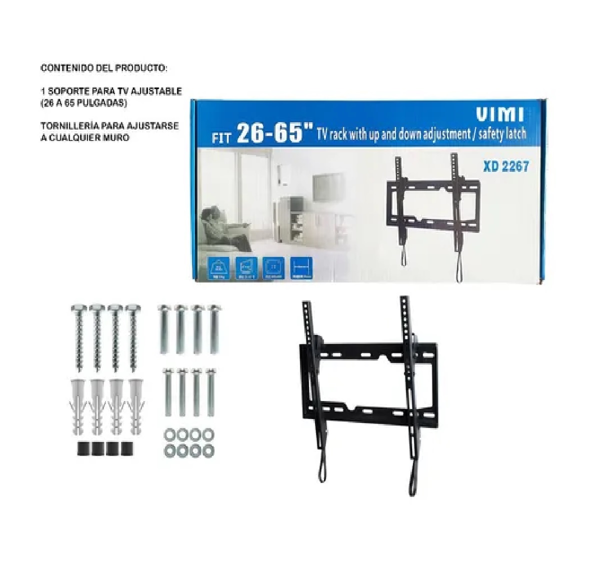Soporte Tv Monitor Pantalla Articulado 26-65 Pulgadas