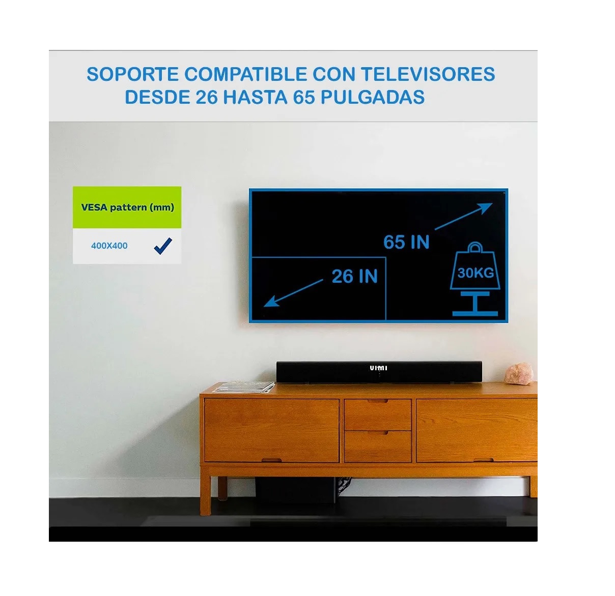 Soporte Tv Monitor Pantalla Articulado 26-65 Pulgadas