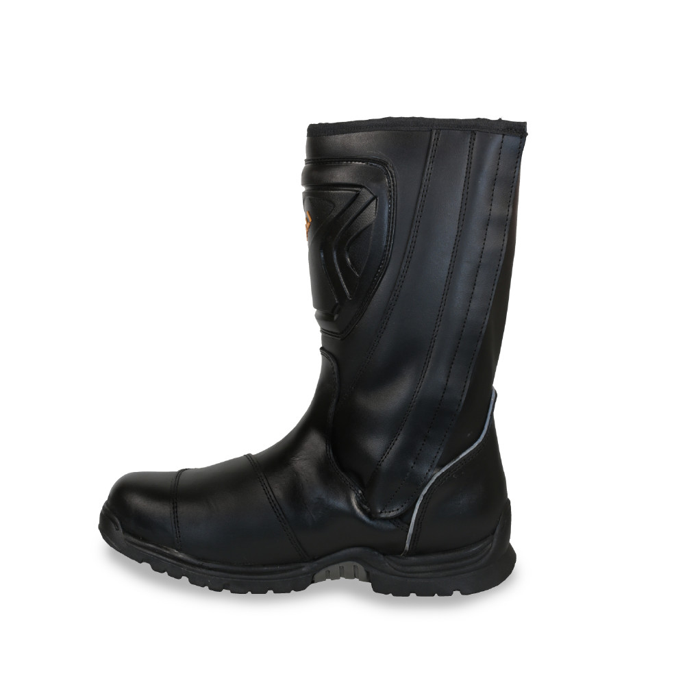 Botas Motociclista V-STIVALI ELITE 375 Piel Alta Seguridad Pista Negra TALLA 29    