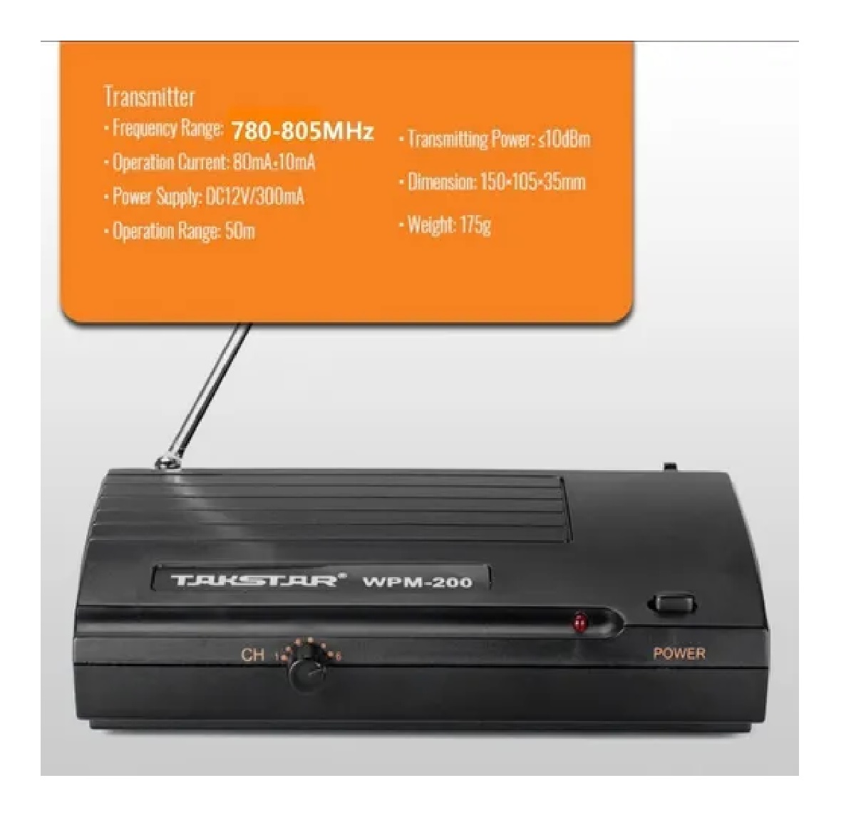 Sistema Takstar Uhf Audio Inalámbrico Transmisión