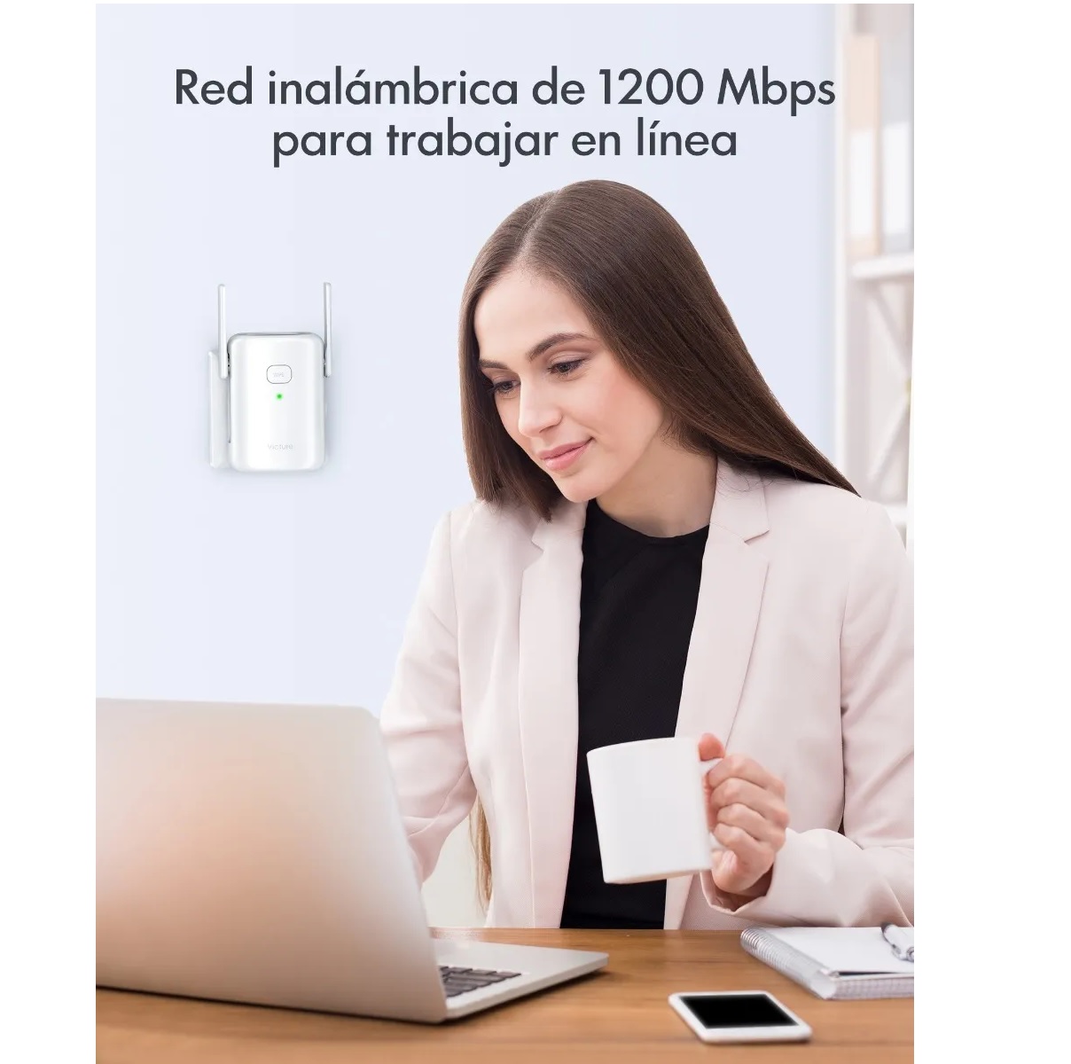 Repetidor Wifi Amplificador Señal 1200mbps 2 Banda