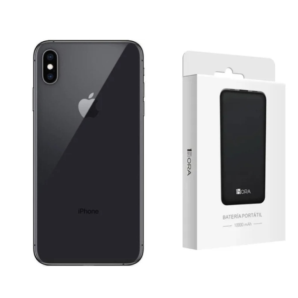 Celular Apple Iphone Xs 64gb Reacondicionado Color Negro Más Reloj