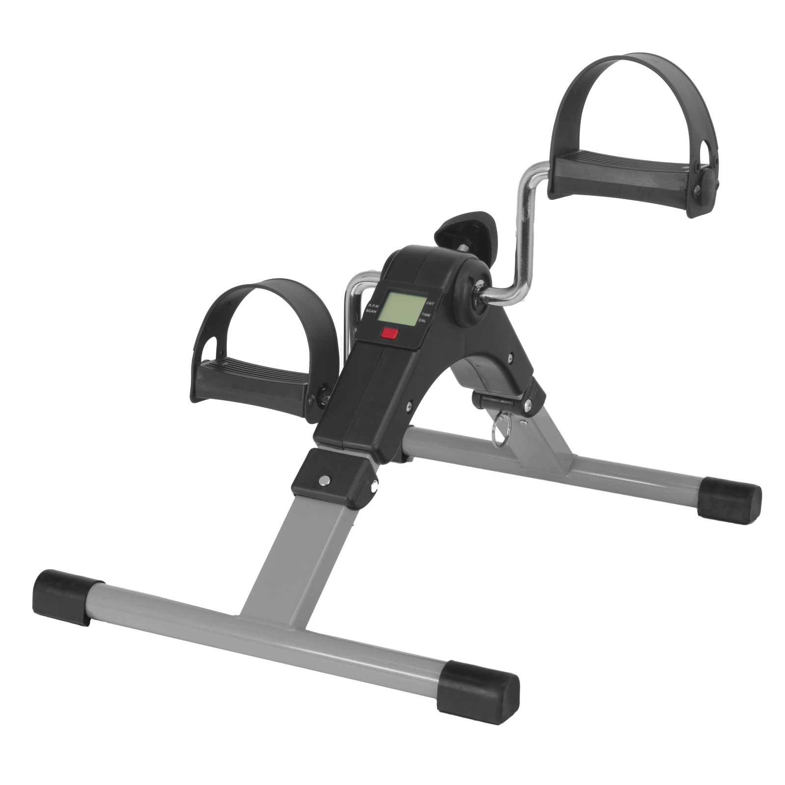 Altera Ejercitador de Pedal Plegable Mini Bicicleta de Ejercicio con Pantalla LCD para Rehabilitación de Piernas y Brazos