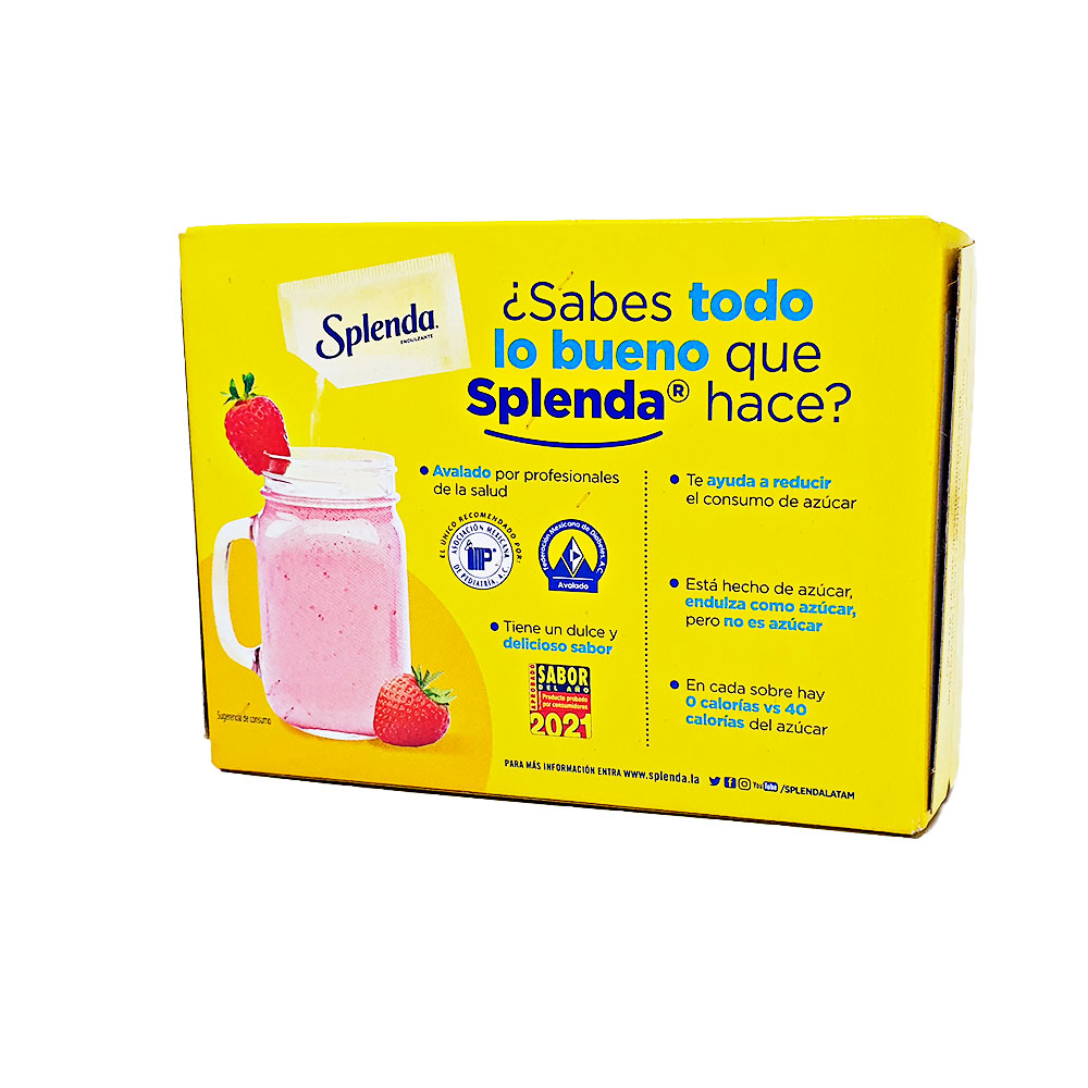 Splenda Sustituto De Azucar 50 Sobre Endulcolorante