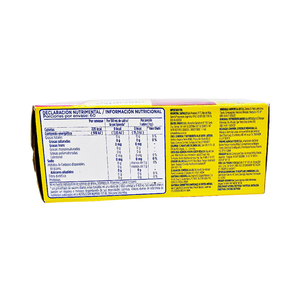 Splenda Sustituto De Azucar 50 Sobre Endulcolorante