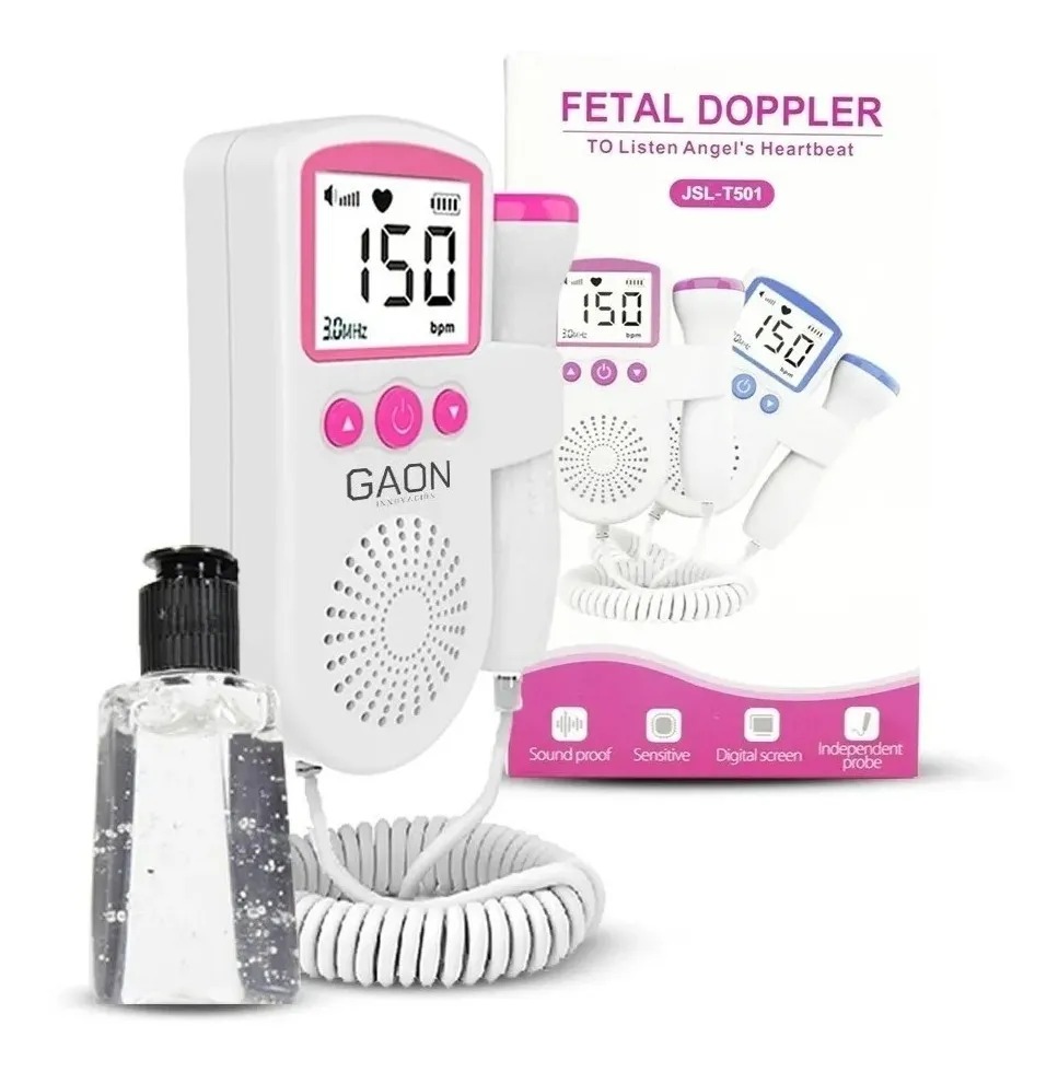 Ultrasonido Portatil Doppler Fetal Escucha Latido Bebé Verde