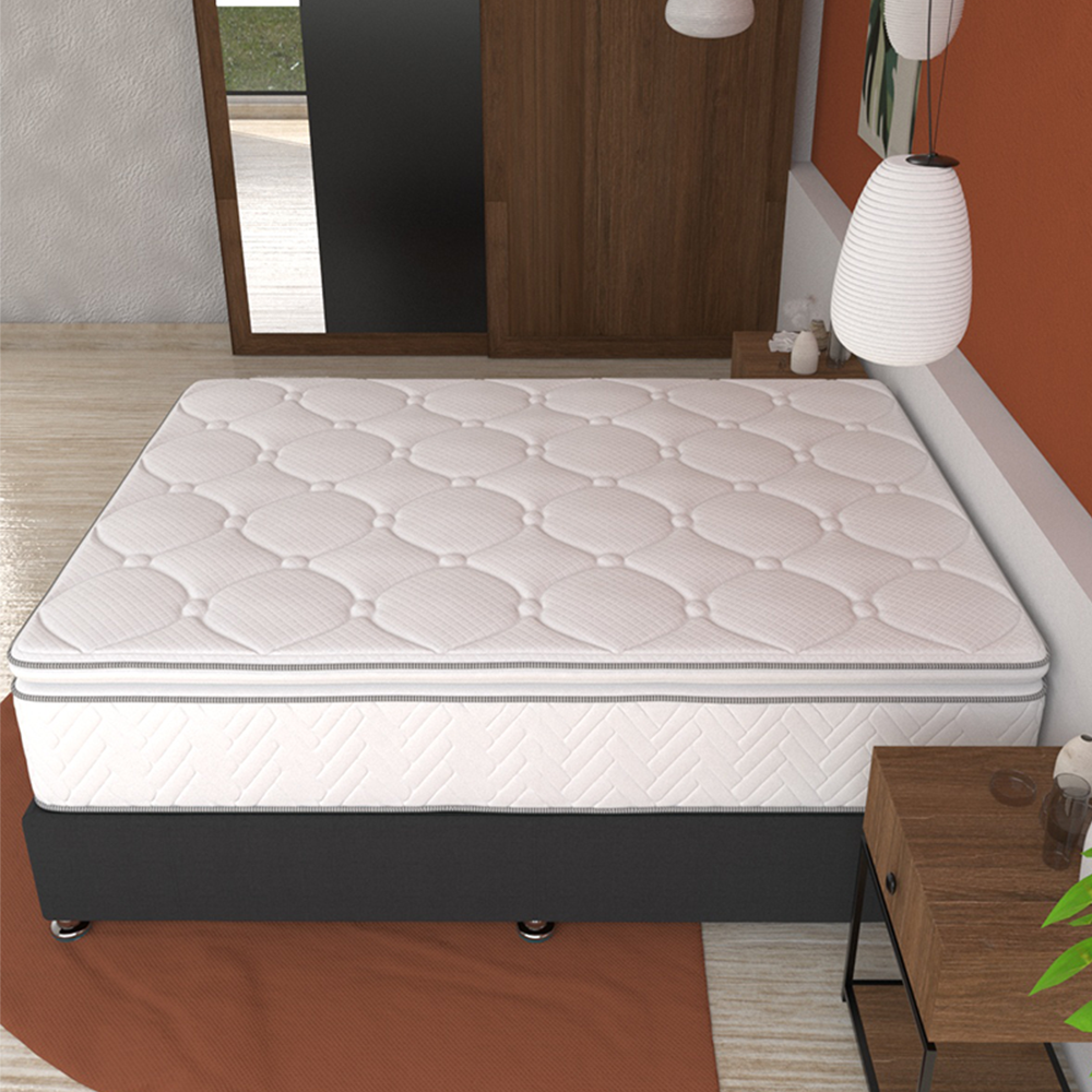 Colchón Matrimonial Lenno Restonic Ortopédico Con Colchoneta PILLOW TOP 100% Hipoalergénico .