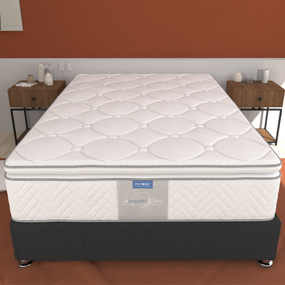 Colchón Matrimonial Lenno Restonic Ortopédico Con Colchoneta PILLOW TOP 100% Hipoalergénico .