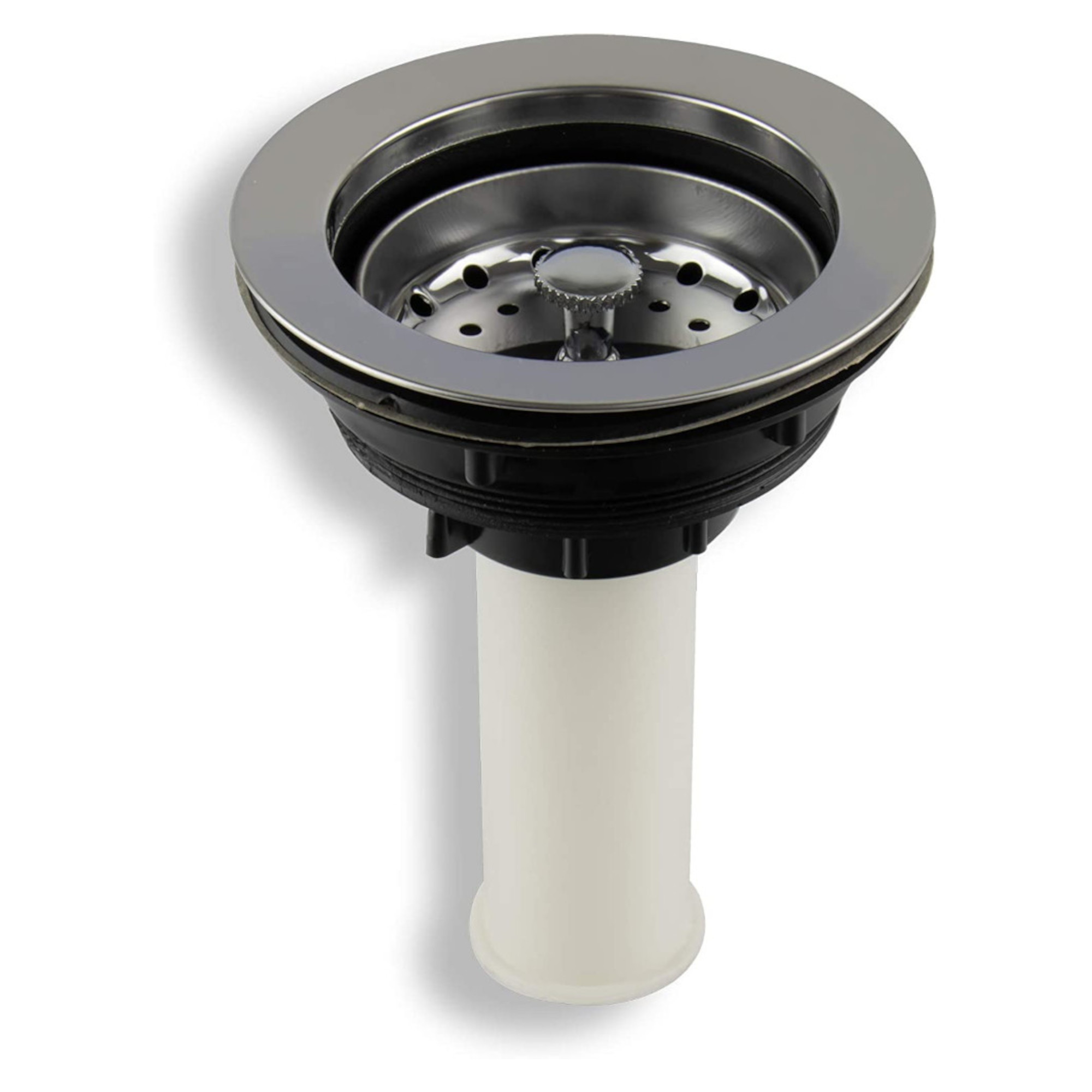 Tarja Sencilla de Acero Inoxidable (38cm x 38cm) con Kit de Instalación