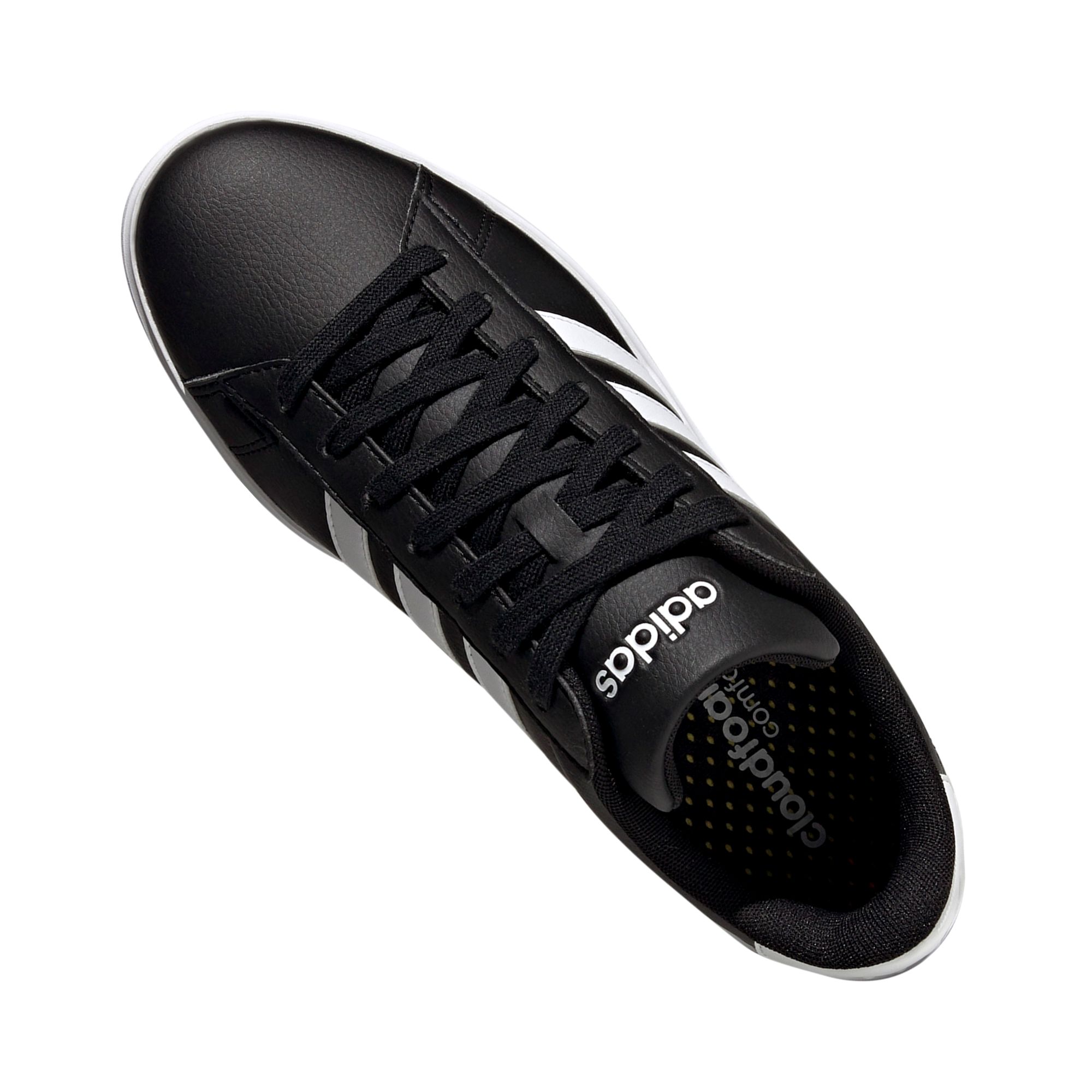 Tenis Adidas Grand Court 2.0 Lifestyle Negro con Blanco Hombre Originales GW9196