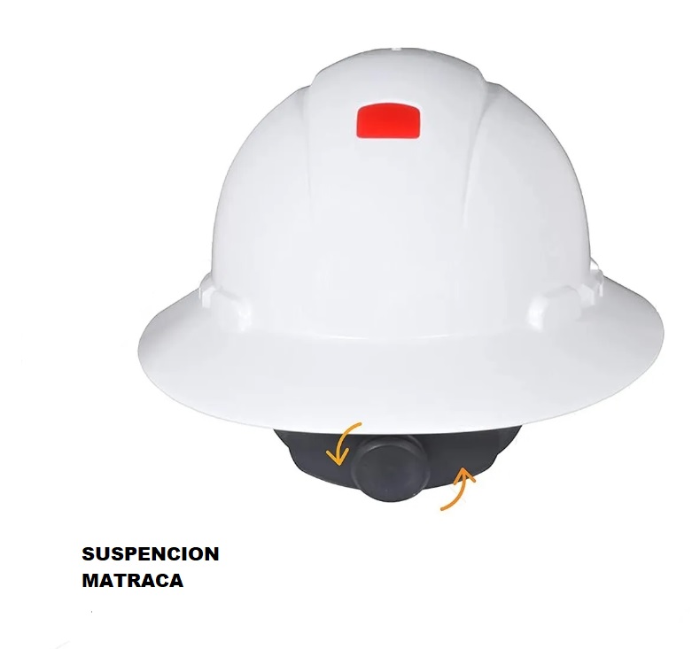 Casco De Seguridad 3m Ala Amplia Matraca H-801R-UV
