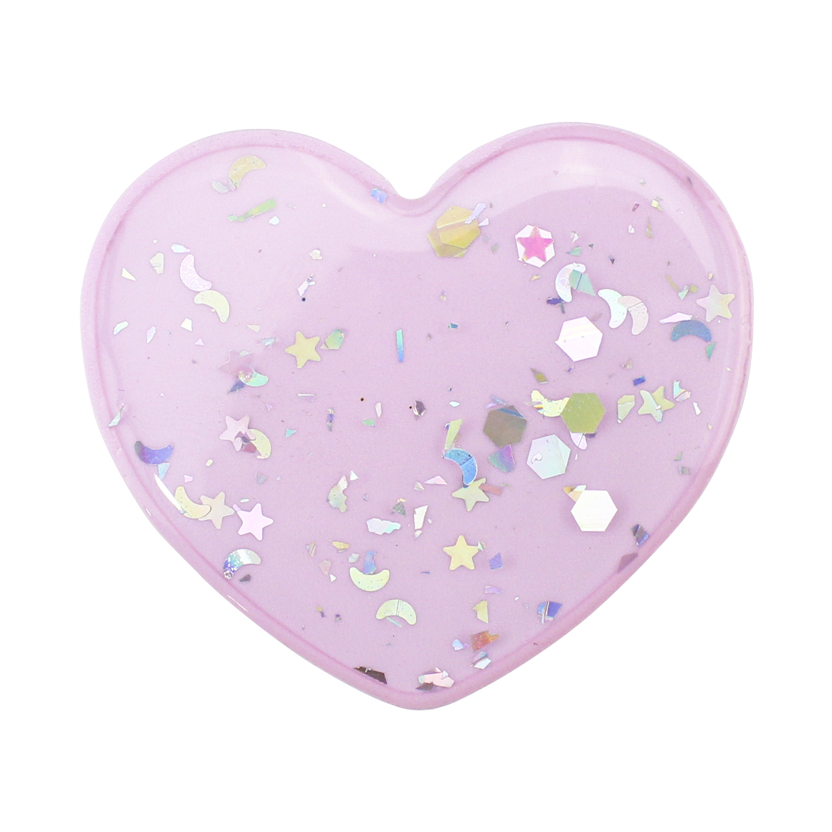 Funda Case Triche para HUAWEI Y9 2019 Diseño Glitter + Soporte Color Corazón Rosa