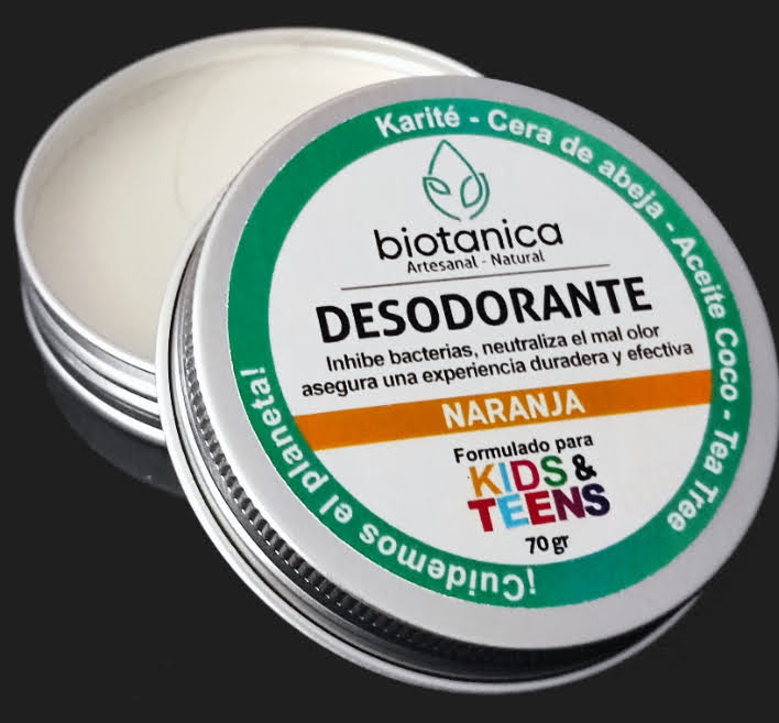 desodorante para niños artesanal marca botanica 100% natural