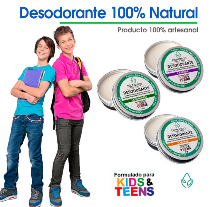 desodorante para niños artesanal marca botanica 100% natural