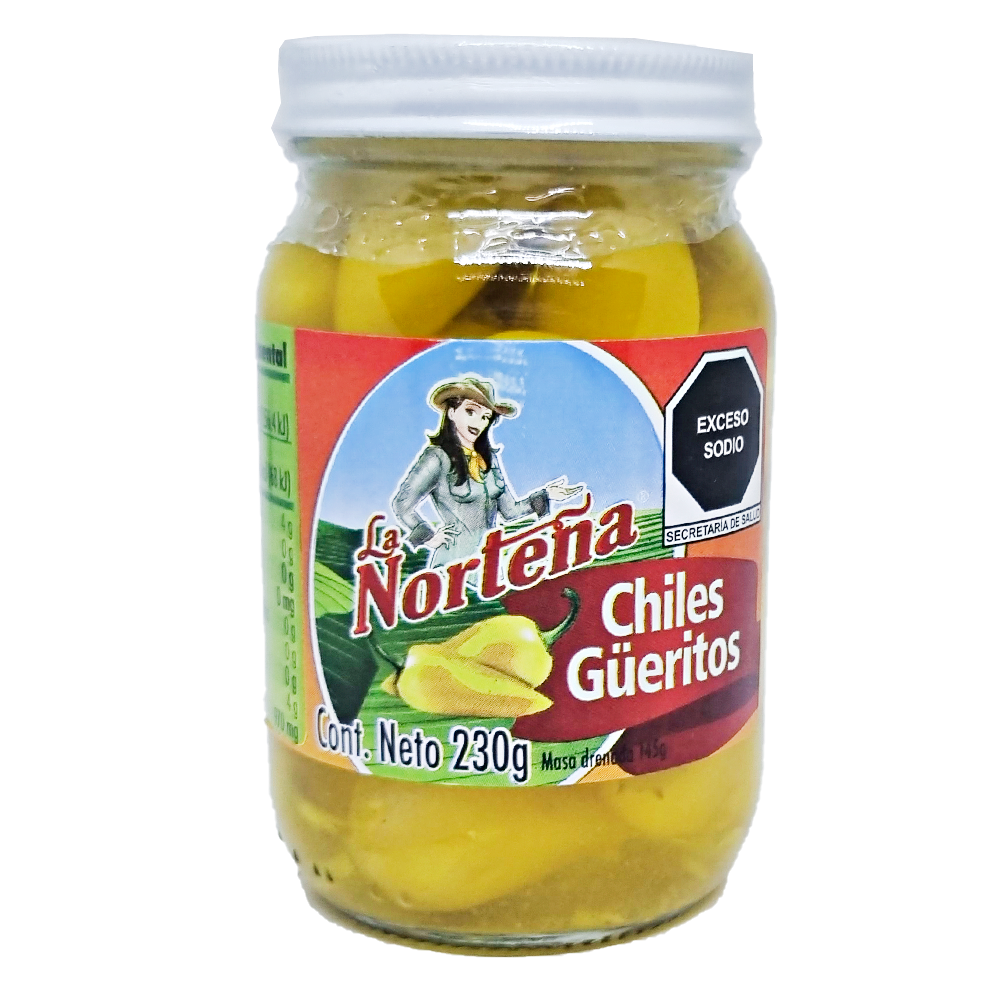 Chiles Güeros Encurtidos En Escabeche La Norteña 230g