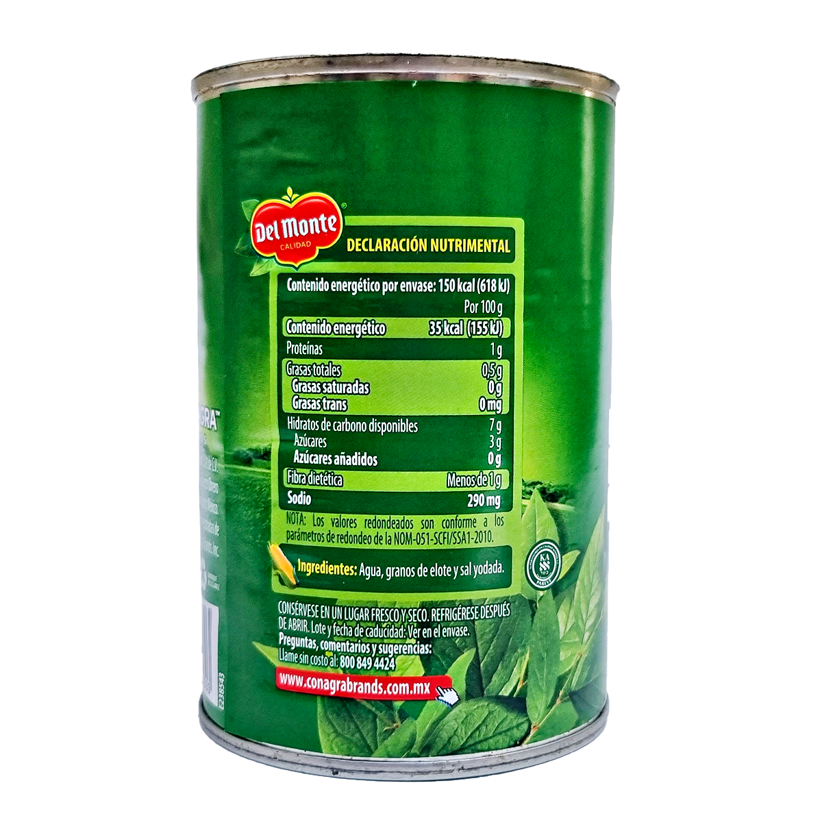 Elote En Grano Lata Del Monte 400g Ensaladas Dorado