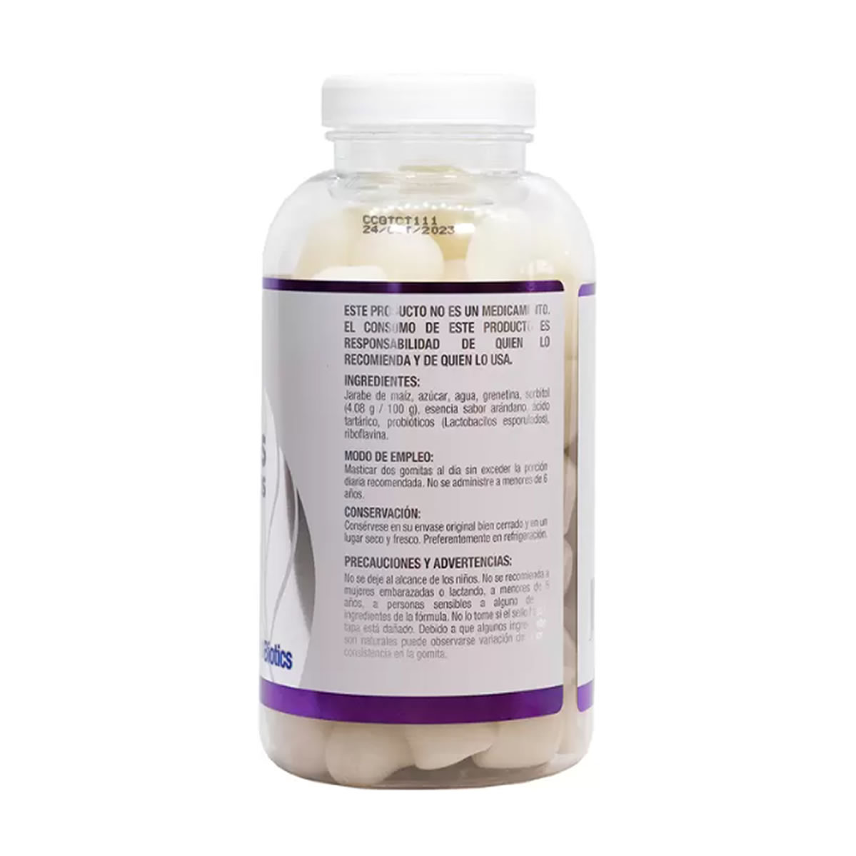 Gomitas Probióticos JustBiotics 1 Frasco con 110 piezas