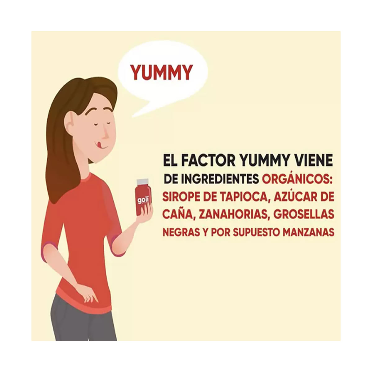 Gomitas de Vinagre de Manzana Goli 2 Frascos de 60 pzas c/u