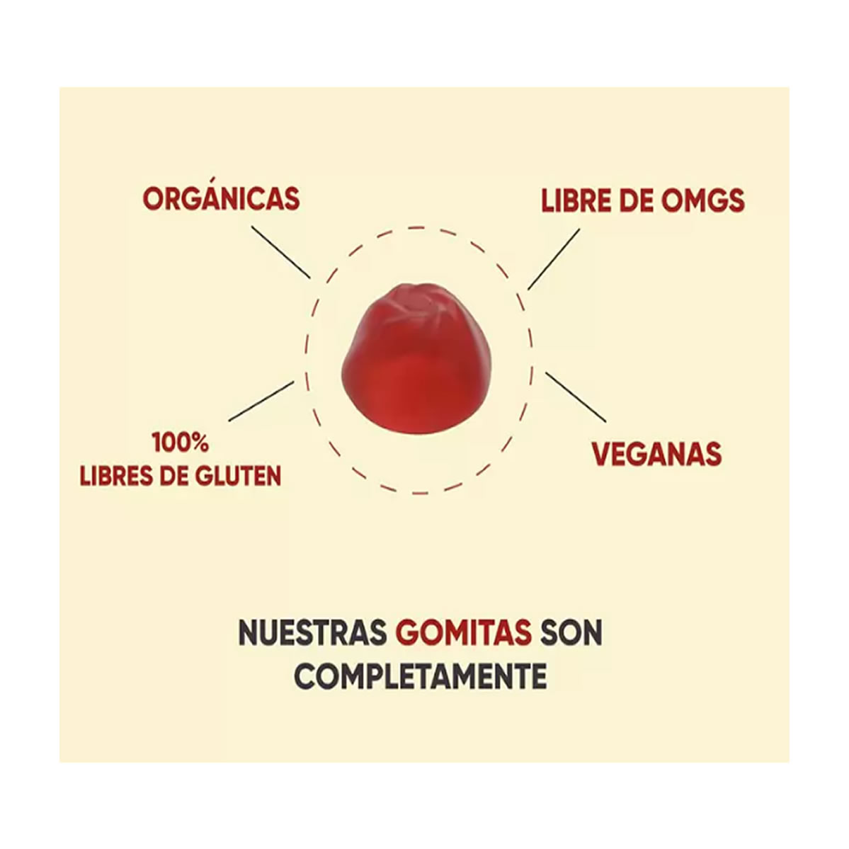 Gomitas de Vinagre de Manzana Goli 2 Frascos de 60 pzas c/u